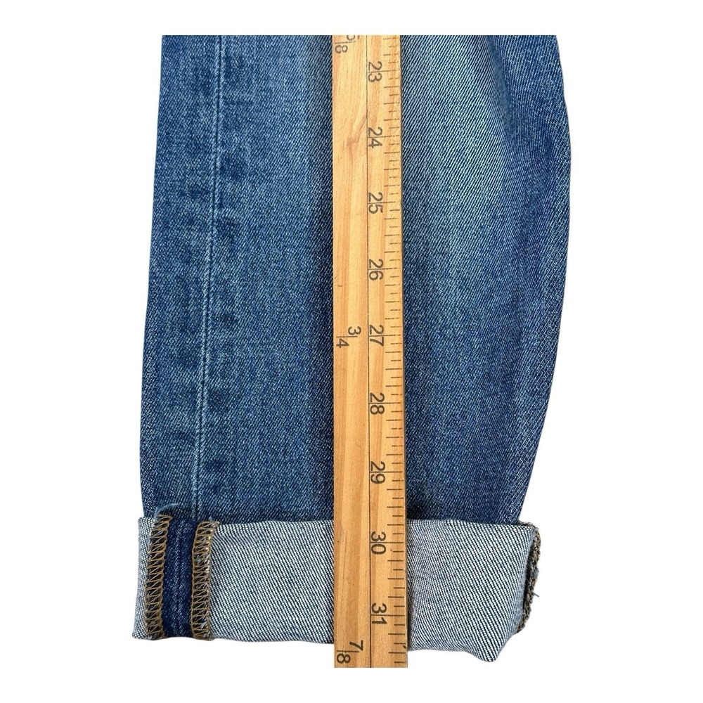 FRAME Denim Le Boy Light Wash High-Rise Straight Leg Distressed Jean Size 26 - Picture 15 of 15